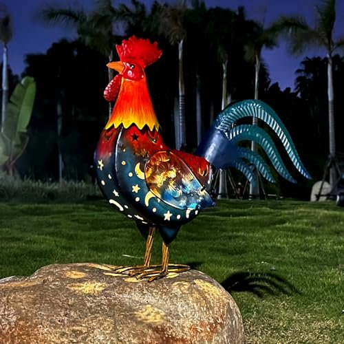 LIFFY Metal Rooster Yard Decor,18