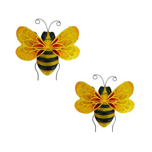 LIFFY Metal Bees Outdoor Decor,